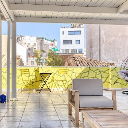Chic Rooftop Studio W/ Terrace - Near Acropolis Athen Exterior foto